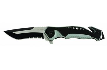 Image of Utica Kutmaster Series Ball Bearing Rescue Knife, Black, 91-1838CP