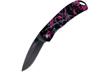 Image of Utica Muddy Girl Code Linerlock A/O Folding Knife, 3 black finish high carbon stainless blade, Synthetic handle, 91-M206CP