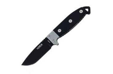 Image of Utica Stealth III Fixed Blade Knife, 3.75 black oxide coated 1095HC steel blade, Black and gray micarta handle, 11-UTKS3