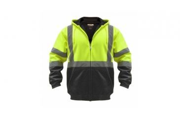Image of Utility ProWear High Visibility Hooded Soft Shell Class 3, Black Yellow, XXLARGE UHV425-XXL-YB