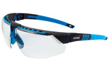 Image of UVEX Avatar Safety Eyewear, Blue Frame, Clear Hydroshield Anti-fog Lens S3853