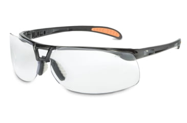 Image of UVEX Protg Safety Glasses, Black/Clear, S4200HS