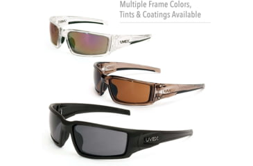 Image of UVEX Uvex Hypershock Glasses Smoke Brown Frame/Gold Mirror HC Lens, S2964