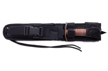 Image of UZI British Commando Steel Single Edged Blade, Black and Brown UZK-FXB-005