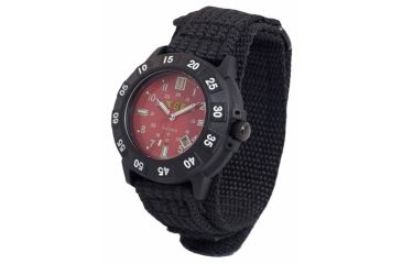 Image of Uzi The Protector Tritium H3 Watch - Red Dial, Nylon Strap Uzi-003-N Uzi-003-N Uzi-003-N