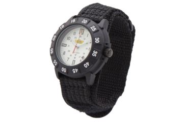 Image of Uzi The Protector Tritium H3 Watch - White Dial, Nylon Strap Uzi-002-N Uzi-002-N Uzi-002-N