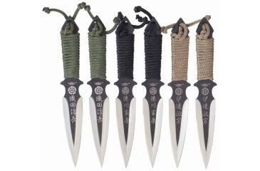 Image of UZI Throwing Knife, Black and Silver UZK-TRW-006