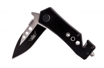 Image of UZI Zaka Micro Rescue Steel Blade, Black and Grey UZK-FDR-010