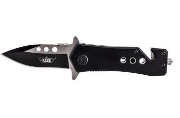 Image of UZI Zaka Micro Rescue Steel Blade, Black and Grey UZK-FDR-010