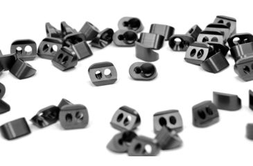 Image of V Seven Barrel Nut Clamp Block Set, KMR/Alpha/MCMR Rails, Grade 5 Titanium, DLC Finish, Black, KMRCB-BLK