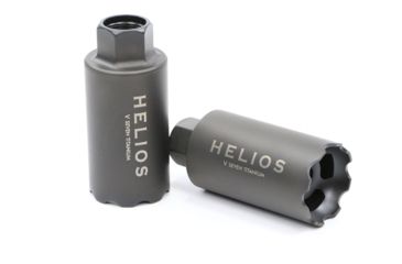 Image of V Seven Helios Linear Compensator 1/2 X 28 For 5.56, DLC, Black Finish MBHE 556 BLK