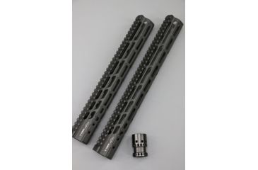 Image of V Seven Hyper-Light Handguard, AR-15, M-LOK, 18 inch, Magnesium, Black, HYPLIGHT 18ML