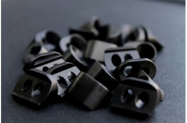 Image of V Seven Kmr Nut &amp; Clamp Block Set, Black Finish KMRNUT/CB SET-BLK
