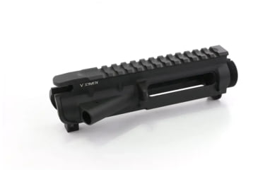 Image of V Seven Sovereign AR-15 Threaded Stripped Upper Receiver w/Forward Assist, Cerakote Armor Black, SOV-UR556