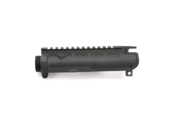 Image of V Seven Sovereign AR-15 Threaded Stripped Upper Receiver w/no Forward Assist, Cerakote Armor Black, SOV-UR556L