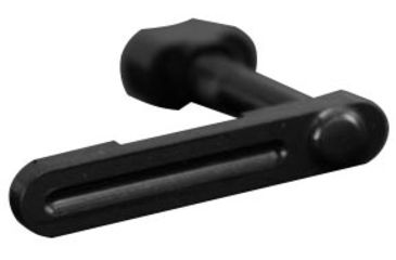 Image of V Seven Titanium Mag Catch/Release w/Button - Lines, Ionbond Black, MAG-CR-TI-BLK