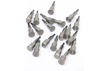 Image of V Seven Ultra-Light Forward Assist, Vertical Lines, 7075 T6 Aluminum, NiB Matte Silver, UL-FOR A-VERTNP3