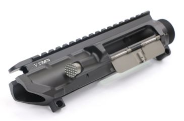 Image of V Seven Ultra-Light Forward Assist, Vertical Lines, 7075 T6 Aluminum, NiB Matte Silver, UL-FOR A-VERTNP3