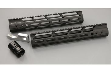 Image of V Seven Ultra-Light Handguard, AR-15, M-LOK, 10 inch, Lithium Aluminum Alloy 2099, Black, ULIGHT 10ML