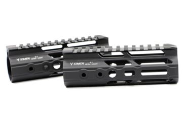 Image of V Seven Ultra-Light Handguard, AR-15, M-LOK, 10 inch, Lithium Aluminum Alloy 2099, Black, ULIGHT 10ML