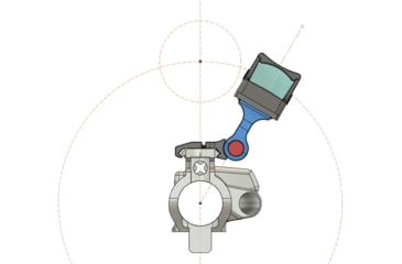 Image of Valhalla Tactical Ruhk Adjustable Offset Mount for RMR/Holosun, Absolute Co-Witness, Raw Titanium, VLT-RUKHAC-RM-RT