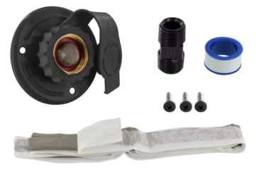 Image of Valterra Flush-Mount Water Inlet - Fpt, 2-3/4in Metal Flange, Carded, Black, A01-0175LFVP