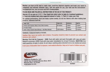 Image of Valterra Odorlos Holding Tank Treatment, 4oz, Pack of 9, V77001
