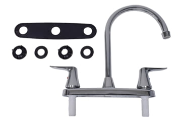 Image of Valterra Pf221305 Faucet 8in Deck Chrome Hi Arc Spout 2 Handle, PF221305