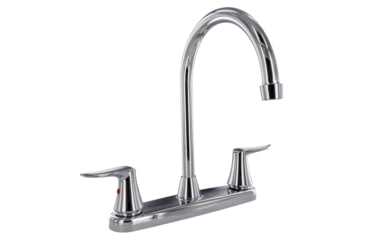 Image of Valterra Pf221305 Faucet 8in Deck Chrome Hi Arc Spout 2 Handle, PF221305