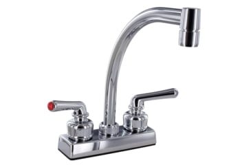 Image of Valterra Phoenix LEDge-Mount 4in Kitchen Faucet - High Arc Tubular Spout, Chrome, PF211307