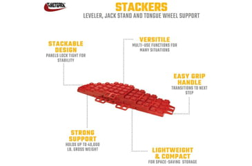 Image of Valterra Stackers Leveler/Jack Pad With Carry Bag, Pack of 10, A10-0920