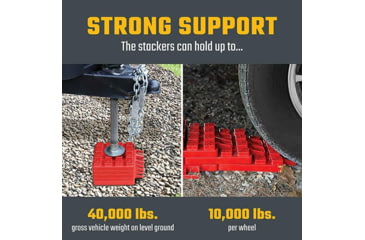 Image of Valterra Stackers Leveler/Jack Pad With Carry Bag, Pack of 10, A10-0920