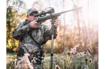 Image of Vanguard VEO 2 Shooting Stick, Black, 4 section, 23mm aluminum leg, 360-degree rotating, wide U-Yoke, VEO 2 AM-234TU