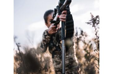 Image of Vanguard VEO 2 Shooting Stick, Black, 4 section, 23mm aluminum leg, 360-degree rotating, wide U-Yoke VEO 2 AM-234TU