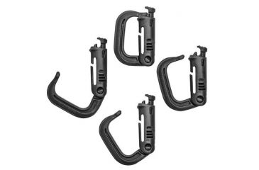 Image of Vanquest Gear GRIMLOC Locking D-Ring - 4 Pack, Black, Small 99GRMLX4-BK