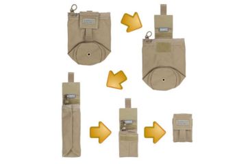 Image of Vanquest Gear ISOPOD 2.0 Fold-Up Pouch, Coyote Tan, Small 140205CT