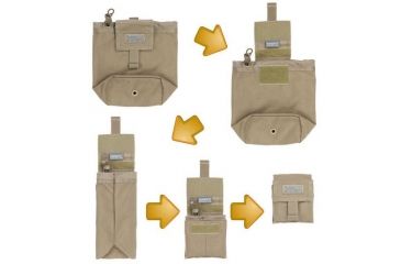 Image of Vanquest Gear ISOPOD 2.0 Fold-Up Pouch, Coyote Tan, Medium 140210CT