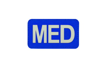 Image of Vanquest Gear MED Medical Glow In The Dark Patch, Blue, Small, 9ZMEDI-175-BLU-GITD