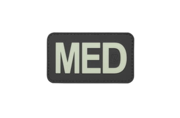 Image of Vanquest Gear MED Medical Glow In The Dark Patch, Wolf Gray, Small, 9ZMEDI-175-WG-GITD