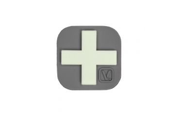 Image of Vanquest Gear Medical Cross - Glow In The Dark Patch, Wolf Gray, 9ZMDCR-100-WG-GITD