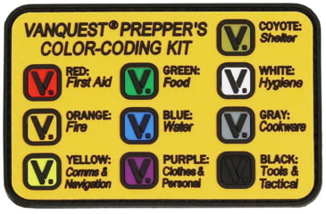 Image of Vanquest Gear Preppers Color-Coding Kit, Multiple, 90PCCKIT