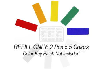 Image of Vanquest Gear Preppers Color-Coding Kit, Refill Pack w/ 2 Peice / 5 Colors, Multiple, 90PCCR10