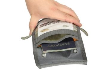 Image of Vanquest Gear TRAVERSE RFID-Blocking Passport ID Holder, Wolf Gray, Small 031120WG