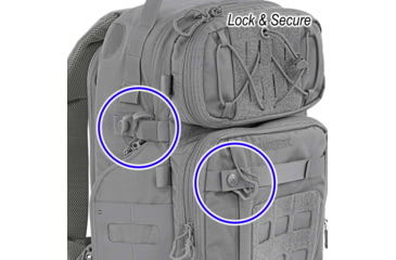 Image of Vanquest Gear Trident-21 Gen-3 Backpack, Wolf Gray, Large, 770321WG