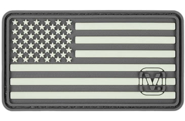 Image of Vanquest Gear US Flag / Left-Star - Glow In The Dark Patch, Wolf Gray, 9ZUSFGL-275-WG-GITD
