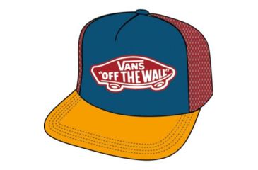 Image of Vans Beach Girl Trucker Hats - Womens, Blue Sapphire-Zinnia, One Size, VN000H5LUVT-OS-OS