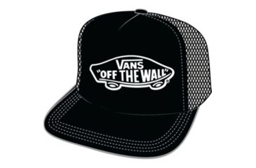 Image of Vans Beach Girl Trucker Hats - Womens, Onyx-White, One Size, VN000H5LKR6-OS-OS