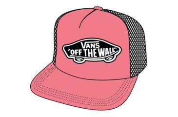 Image of Vans Beach Girl Trucker Hats - Womens, Strawberry Pink, One Size, VN000H5LUV6-OS-OS