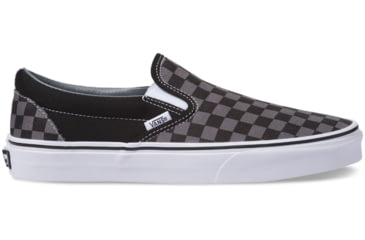 Image of Vans Classic Checkerboard Slip-On Shoes, 7 US M/8.5 US W, Black/Pewter Checkerboard, VN000EYEBPJ-7 US/8.5 US