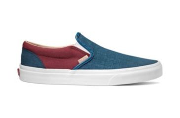 Image of Vans Classic Slip-On Casual Boot, Textured Suede Sailor Blue/Port Llt, 9.5 US, VN0A38F7VMN-9.5 US/11 US